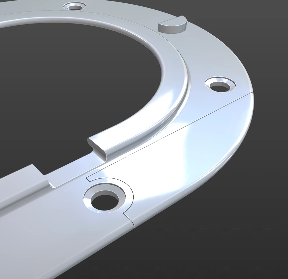 Original development view of the component and mounting detail.