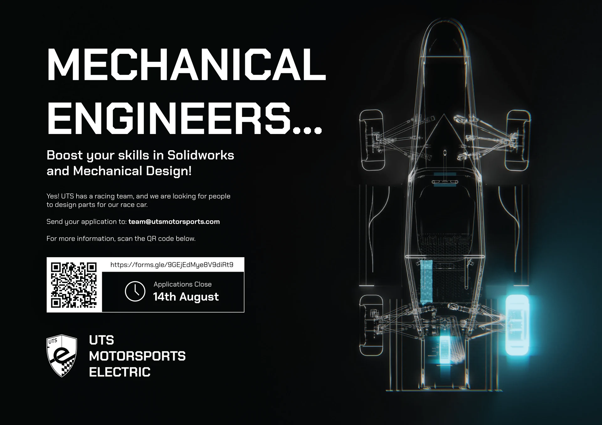 Mechanical-engineering recruitment poster.