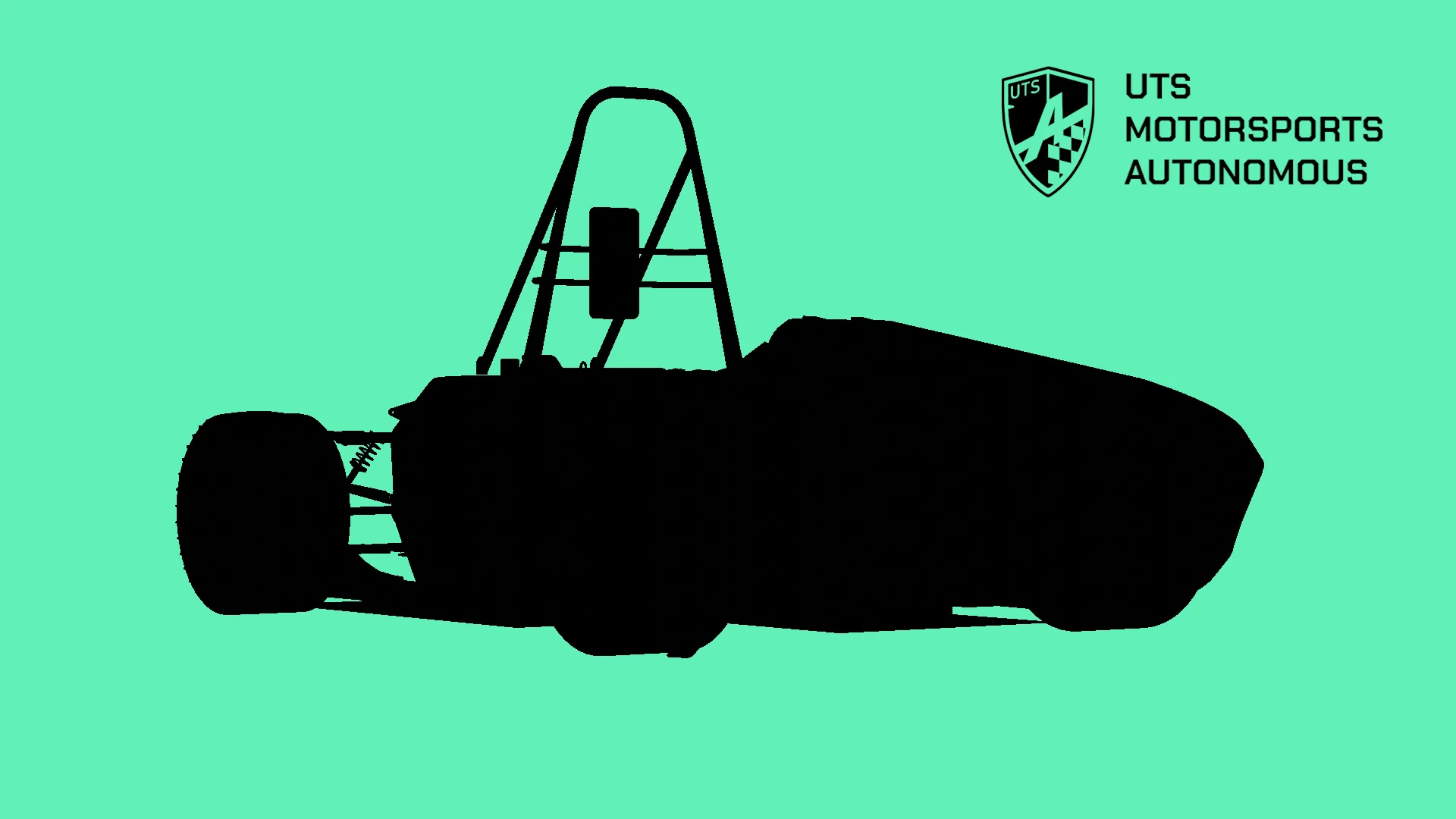 Complete event screensaver: car, rocket and rover silhouettes.